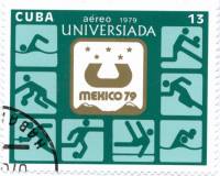 (1979-066) Марка Куба "Эмблема"    Универсиада 1979, Мексика III Θ